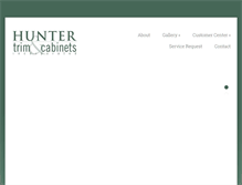 Tablet Screenshot of huntertrimandcabinets.com